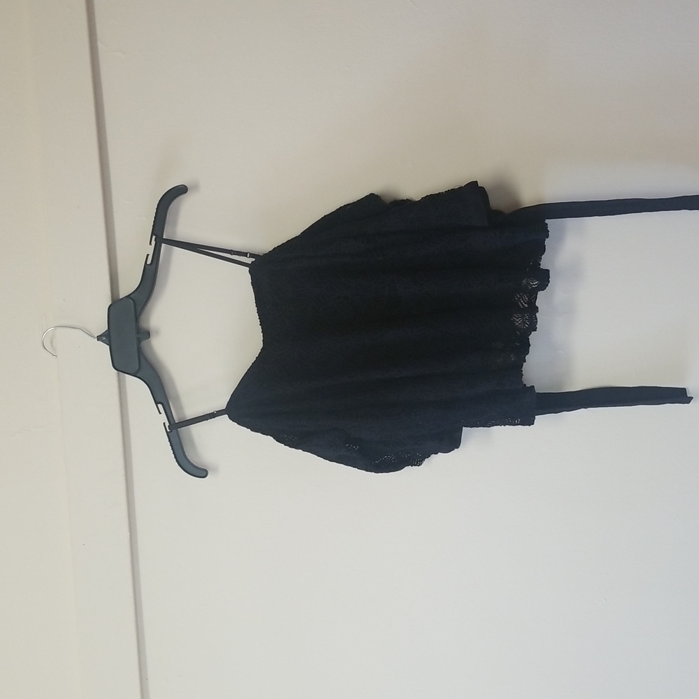 Black lace blouse